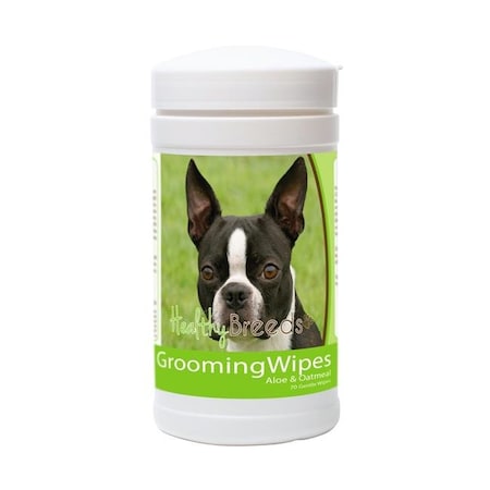 Healthy Breeds 840235151654 Boston Terrier Grooming Wipes 840235151654